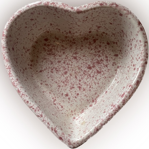 VTG Coche Stoneware Heart Shaped Bake Ware / Trinket Bowl - Picture 1 of 7